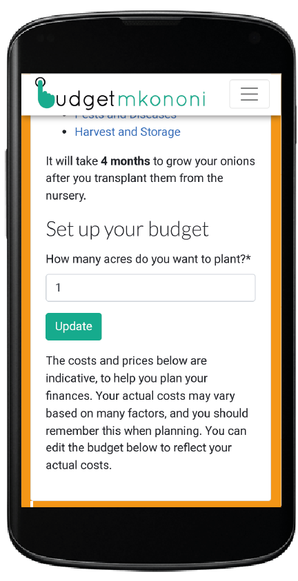 Set up your budget